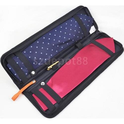 Travel Tie Case Men Travel Necktie Box Travel Tie Case Tie Holder Storage