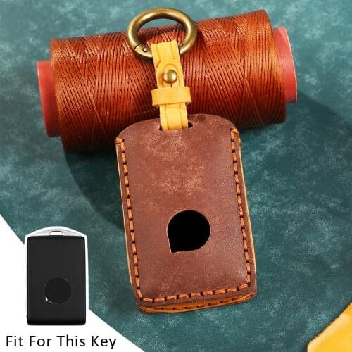 Genuine Leather Smart Car Key Case Cover Bag For VOLVO S90 V90 XC90 XC60 XC40 Key Case Cover For Car Auto Accessories