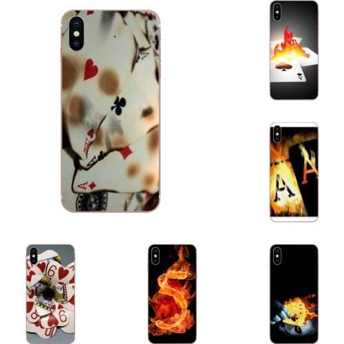 Luxury Hybrid Phone Case For Samsung Galaxy A51 A71 A81 A91 A50 A50S A40 A40S A30 A30S A20S A20E A20 A10S A10 Poker Card Burning
