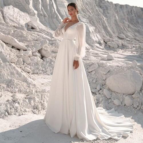 ENGERLA Long Wedding Dresses