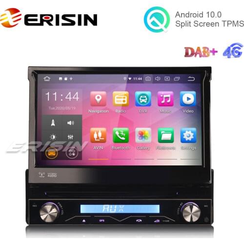 Erisin ES5188U 7" Android 10.0 Car Stereo DVD GPS WiFi TPMS DVR DTV BT OBD2 DAB+ CarPlay+ 4G