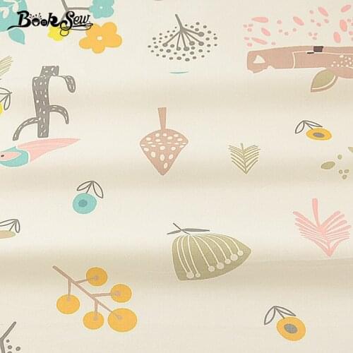 Booksew Cotton Twill Fabric Animal Cartoon Design Home Textile For Patchwork Bedding Baby Pillow Cushion Quilting Cloth Tissue