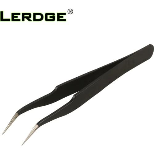 LERDGE 3D Printer Tools Curved Port Stainless Steel Tweezer Nozzle filament cleaning tweezers hotend cleaner Maintenance parts
