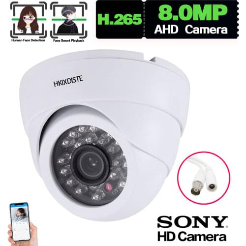 4K CCTV Security DVR Camera BNC Outdoor Waterproof Face Detection AHD Dome Video Surveillance Cameras Analog 8MP XMEYE ONVIF