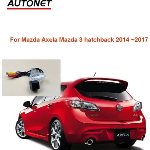 Autonet 1280*720P Rear view camera For Mazda Axela Mazda 3 hatchback 2014 2015 2016 2017 fisheye car camera/license plate camera