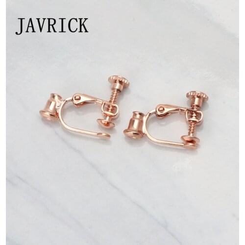 1 Pair DIY Earring Converters For No-pierced Ears Turn Any Stud Into A Clip-On