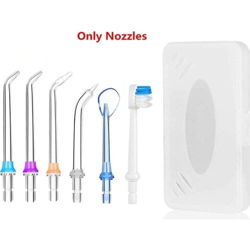 AG Tips Storage Box Compatible HF2 HF5 HF6 HF9 Water Dental Flosser Tips Water Jet Cleaning Teeth Electric Portable