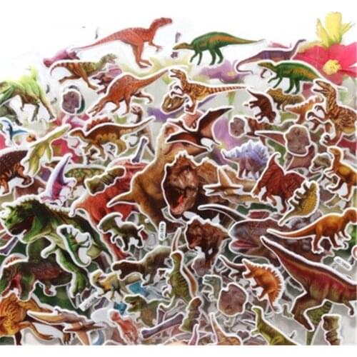 Cute Fairytale Dreamy Anime Stickers for Children Dinosaur Puzzle Cartoon Bonus Bubble Sticker Pack Random Delivery