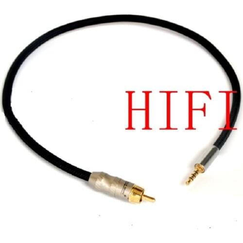 MP3 Player EROS H06 Coaxial HIFI Fever 3.5 Turn Lotus RCA Audio Cable