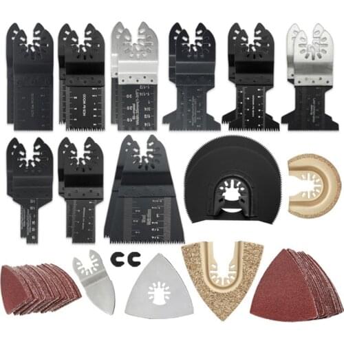 100Pcs Oscillating Multi Tool Saw Blades Kit for Fein Makita Multitool Blades Set Kit Multi Tool Blades