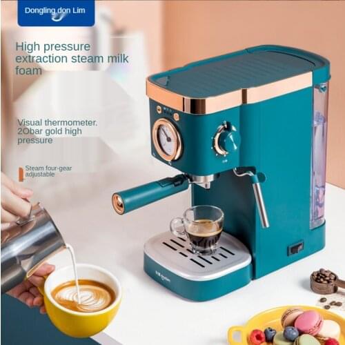 Semi Automatic fancy steam milk foam coffee maker portable espresso machine 20bar High Pressure Extraction coffee maker machine