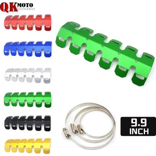 R QIANKONG Exhaust Muffler Pipe Leg Protector Heat Shield Cover For Yamaha YZF600R YZF R125 R25 R3 R6 R1 YBR 125 MT 03 25 07 FZ6