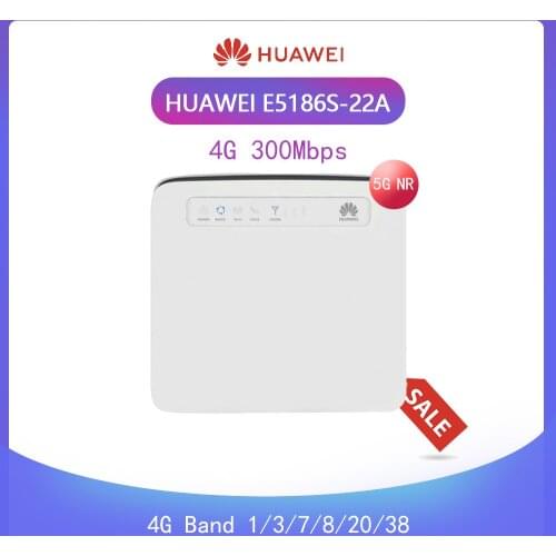 Unlocked Huawei E5186 E5186s-22 4G Wireless Router LTE FDD 800/900/1800/2100/2600Mhz TDD2600Mhz Cat6 300Mbps Router+ antenna