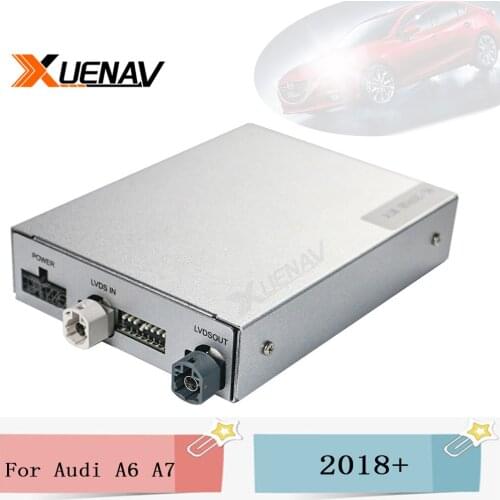 4+64GB Car GPS Navigation Decoding Box Multimedia Android Video Interface For-Audi A6 A7 A8 Q8 2018