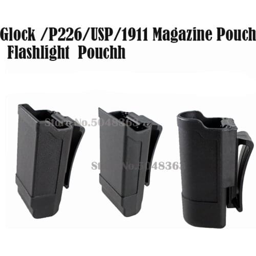 Tactical Magazine Holster 9mm To .45 Caliber Single Stack Magazine Mag Holder for Glock /1911/USP Huniting Hand Gun Accessories