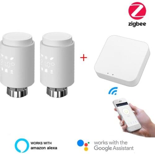 ZigBee Thermostat Tuya Radiator Actuator Valve Smart Programmable TRV Temperature Controller Alexa Voice Control New