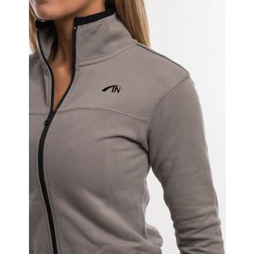Muscle Aesthetics Top European American Fashion Brand Ultra Short Long Sleeve Sports Tops Womens Zipper Jogging Fitness Coat