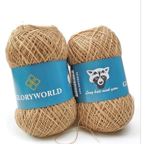 Long Plush Mink Cashmere Yarn Drop Shipping 50+20g/Set Fine Quality Hand-Knitting Thread For Cardigan Scarf Suitable for Woman