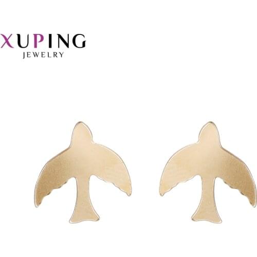 Xuping Cute Swallow Shape Earrings Ring High Quality for Women Elegant Thanksgiving Gifts Jewelry 95563