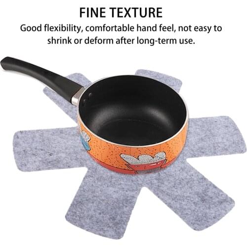 1 Set 12 Pcs Pot and Pan Protectors Gray Pads Non Stick Pot Pad Cookware Protector Set(Grey,4pcs 38CM, 4pcs 35CM and 4pcs 26CM)