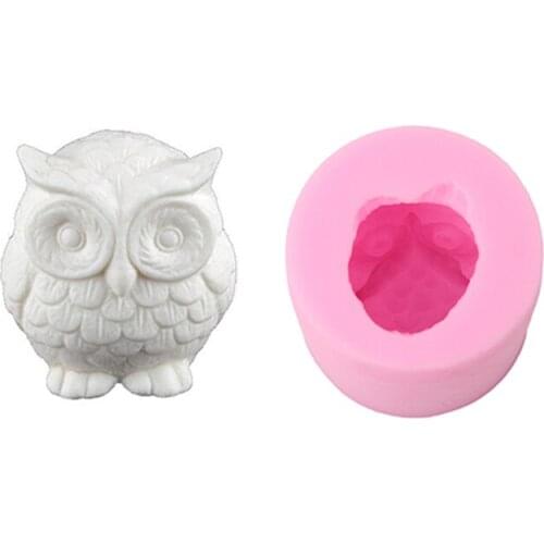 3D Small Animal Owl Shape Hands Shape Silicone Cake Decorating Tools Fondant Decoration Baking Tools Soap Chocolate Cake Molds