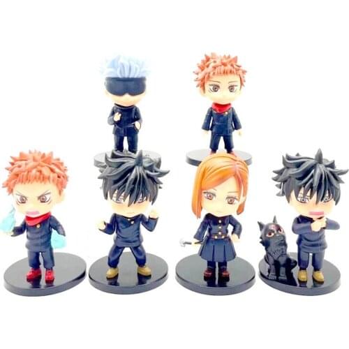 6pcs Jujutsu Kaisen Gojo Satoru Itadori Yuji 9-10cm Model Toys Action Figures Toy For Kids Gift Brinquedos Figurines
