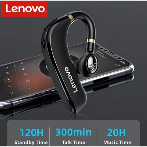 Lenovo HX106 Bluetooth 5.0 Earphone HD Call Wireless IPX5 Waterproof Headset Mic For Driving Meeting Noise Reduction HIFI Stereo
