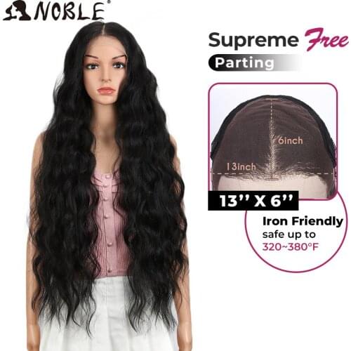 Noble Synthetic Lace Front Wig 36 Inch 13X6 Lace Wig Ombre Blonde Lace WigsFor Black Women Cosplay Synthetic Lace Front Wig