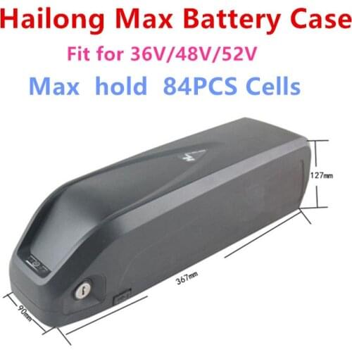 36V 48V 52V Super Capacity Hailong Max road bike Battery case electric Bike Battery plastic housing