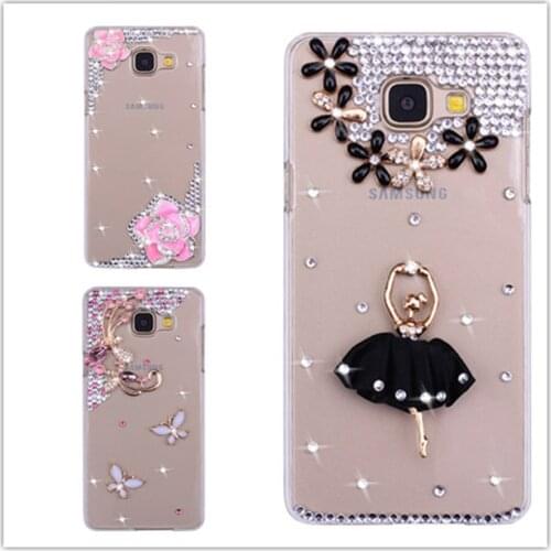 Luxury Diamond crystal Case for Samsung Galaxy A3 A7 J3 J5 J7 J1 A5 2016 2017 S9 S8 Plus S7 Edge Grand Prime pro A80 A50 Cover