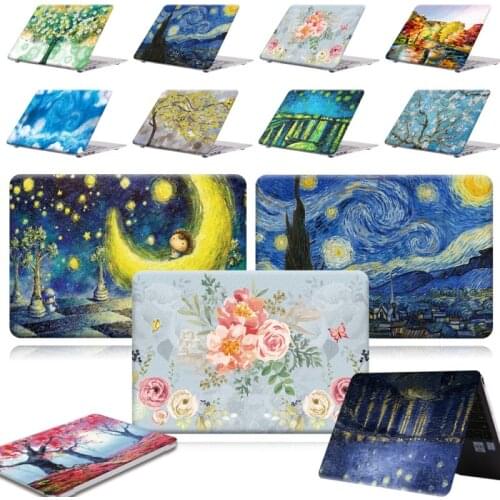 For HUAWEI MateBook X Pro 2019 13.9/MateBook 13 14/MateBook D 14 D 15 -Print Painting PC Shell Laptop Anti-Scratch case Cover