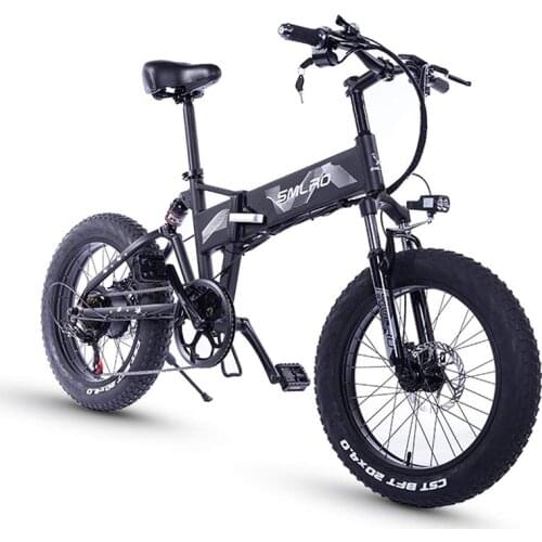 Folding Electric Bike 500/1000W Motor 48V 13Ah Removable Lithium-Ion Battery 20'' Ebike 7 Speed Gears Shifter Electric Bicycle