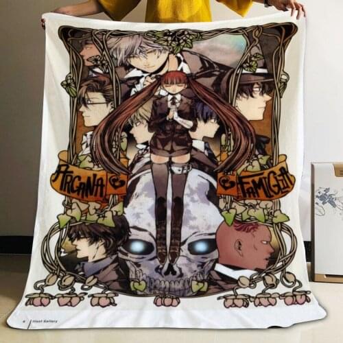 Musife Custom Arcana Famiglia Flannel Blanket Design Your own Blanket Flannel Blankets for Sofa DIY Dropshipping