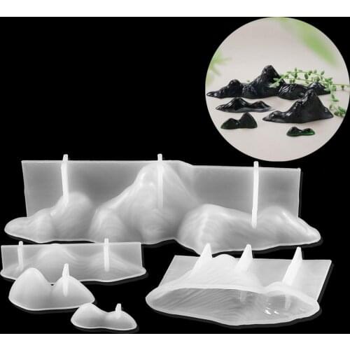 3D Mountain Shaped Silicon Jewelry Tool Jewelry Accessories UV Resin Mold DIY Dried Flower Decoration Molds