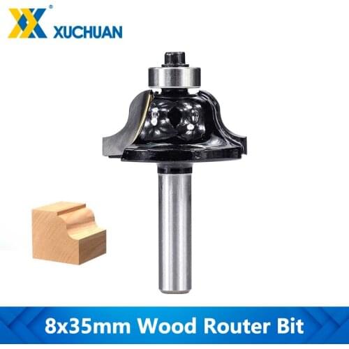Wood Router Bit Double Roman Ogee Tungsten Carbide Milling Cutter 8mm Shank For Woodworking Engraving Tool CNC Router Bit