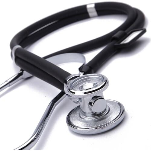 Quality double head-sided stainless steel stethoscope handset listen fetal heart stethoscope