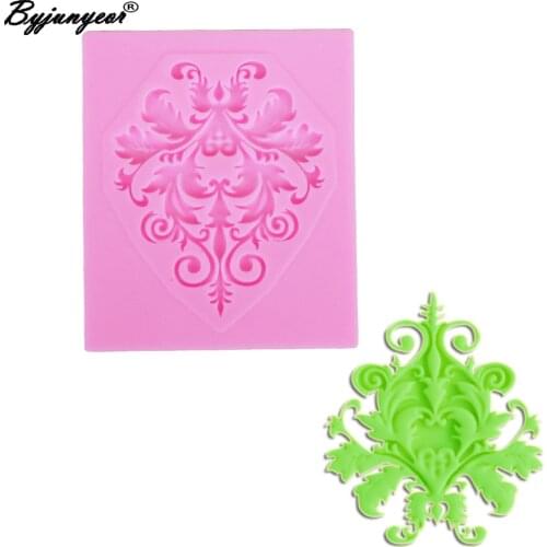 M991 Flower Retro Relief UV Resin Silicone Mold Fondant Chocolate Candy Lollipop Crystal Epoxy Soft Clay Bake Tool