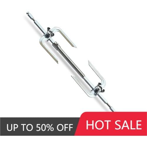 BBQ Metal Oven Roasted Beef Turkey Rotisserie Forks Spit Charcoal Chicken Grill Outdoor BBQ Accessories Camping Picnic Tools