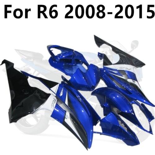 Blue Prints Silver Letters Motorcycle for YAMAHA R6 2008-2015 YZF600 08-09-10-11-12-13-14-15 Cowling Full Fairing Kit