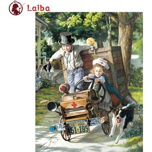 DIY Diamond Painting Two funny kids, childhood Full Square Diamond Embroidery sale Cross Stitch sets Mosaic Handmade Gift
