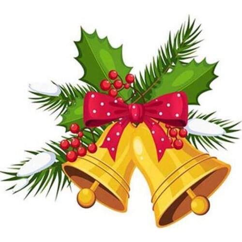 New Diamond Embroidery Sale Cartoon 5D DIY Full Drill Diamond Painting Christmas Bell Mosaic Rhinestone Picture Handmade Gift