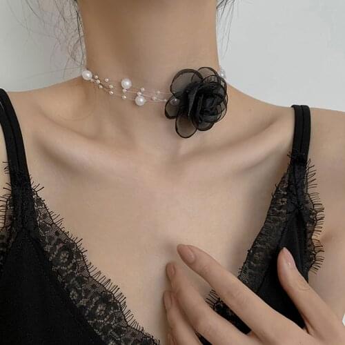 Blossom Pearl Necklace 2021 New Collarbone Chain Necklace for Women Chokers Necklaces