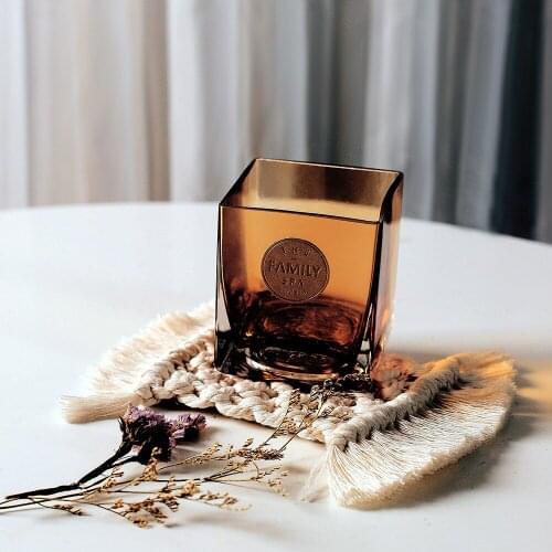 Northern Europe Macrame Cup Pad Bohemia Tablecloth Table Mat Pure Handmade Cotton Braid Non-slip Insulation Mats For Kitchen