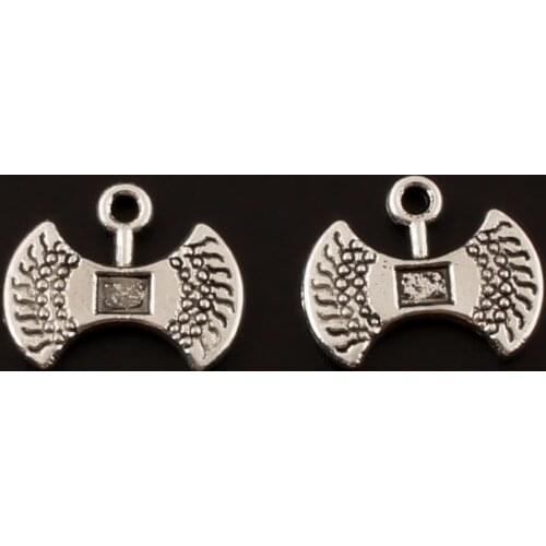 20pcs Silver Color Axe Charms Weapons Pendant Making Bracelet Necklace Diy jewelry accessories 16X13mm A173