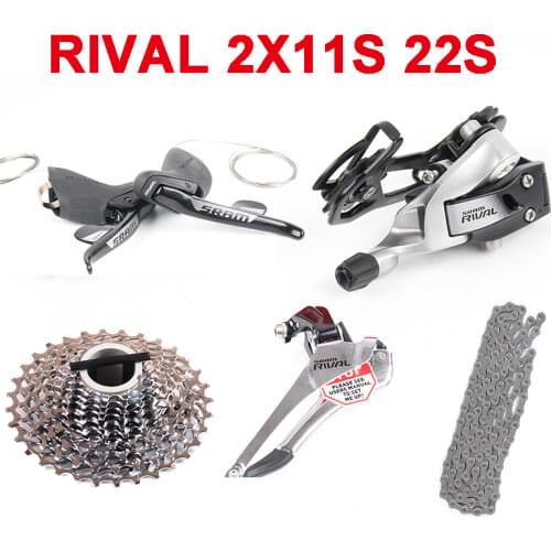 SRAM RIVAL 22 2X11 Speed Road Bike Groupset Bicycle Front&Rear Derailleur Groupset Kit Cassette Derailleur Chain Shifter Lever