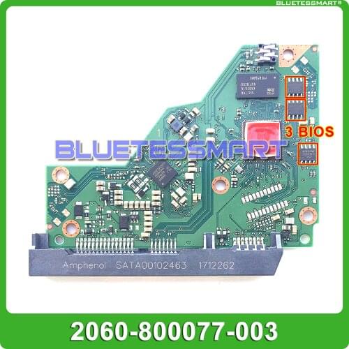WD hard drive WD20EZAZ PCB 2060-800077-003 REV P1 P2 unlock PCB board Decrypt PCB supports PC3000 MRT DFL
