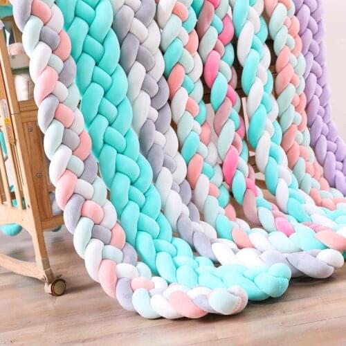 Protective Knot Pillow Baby Crib Cot Bumper Kids Room Cushions Newborn Sleeper Fence Stroller Rail 2m/3m