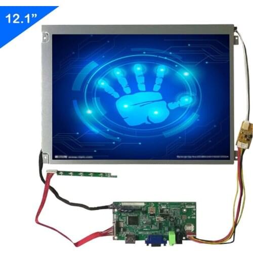 12.1 Inch 800*600 Industrial Screen With Control Board Support HDMI Input DIY Extend LCD Display