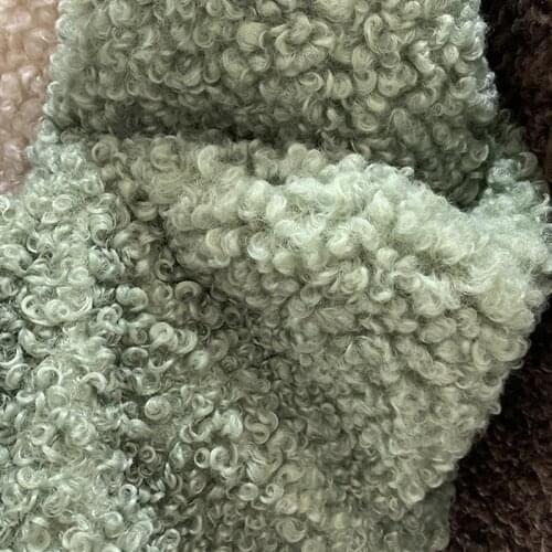 17 Colors Middle Faux Sheep Curly Faux Wool Fur Fabric Warm Clothing Lining DIY Coat Doll Bag Hat Cloak Cape