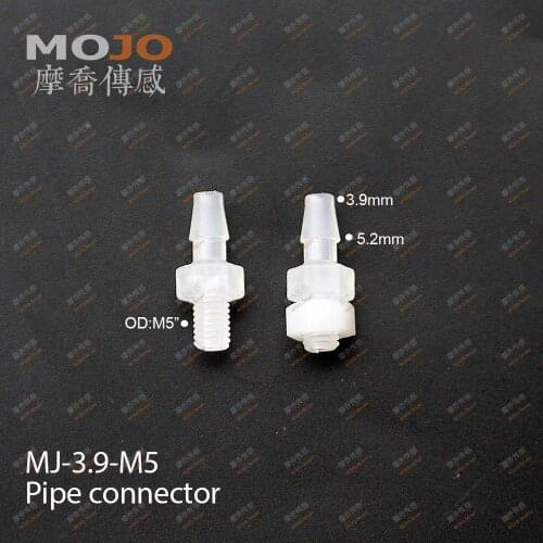 2020 (10pcs/Lots) MJ-3.9-M5 straight-through joint 4mm to M5 male thread connector pipe fitting